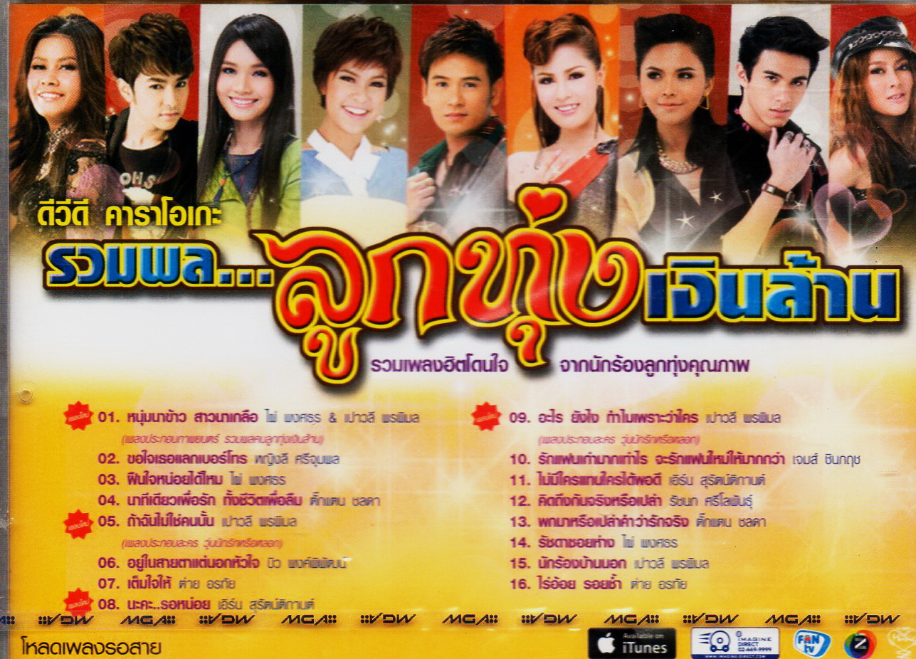 DVD Karaoke,รวมพล ลูกทุ่งเงินล้าน 1 รวมเพลงฮิตโดนใจ(ดีวีดี คาราโอเกะ)(2556)