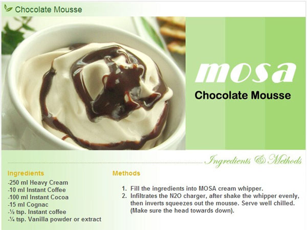 กระบอกทำวิปปิ้งครีม Mosa