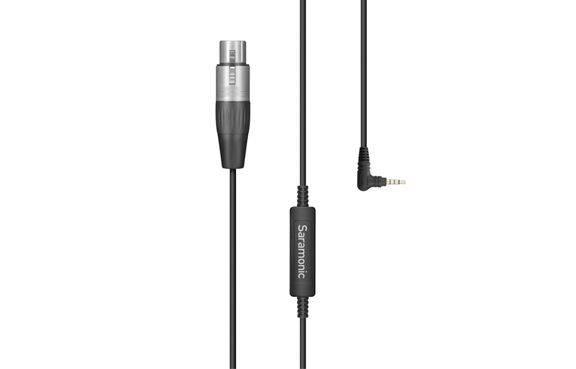 Saramonic SR-XLR35 XLR FEMALE CONNECTOR TO RIGHT-ANGLE 3.5MM TRRS AUDIO ADAPTER