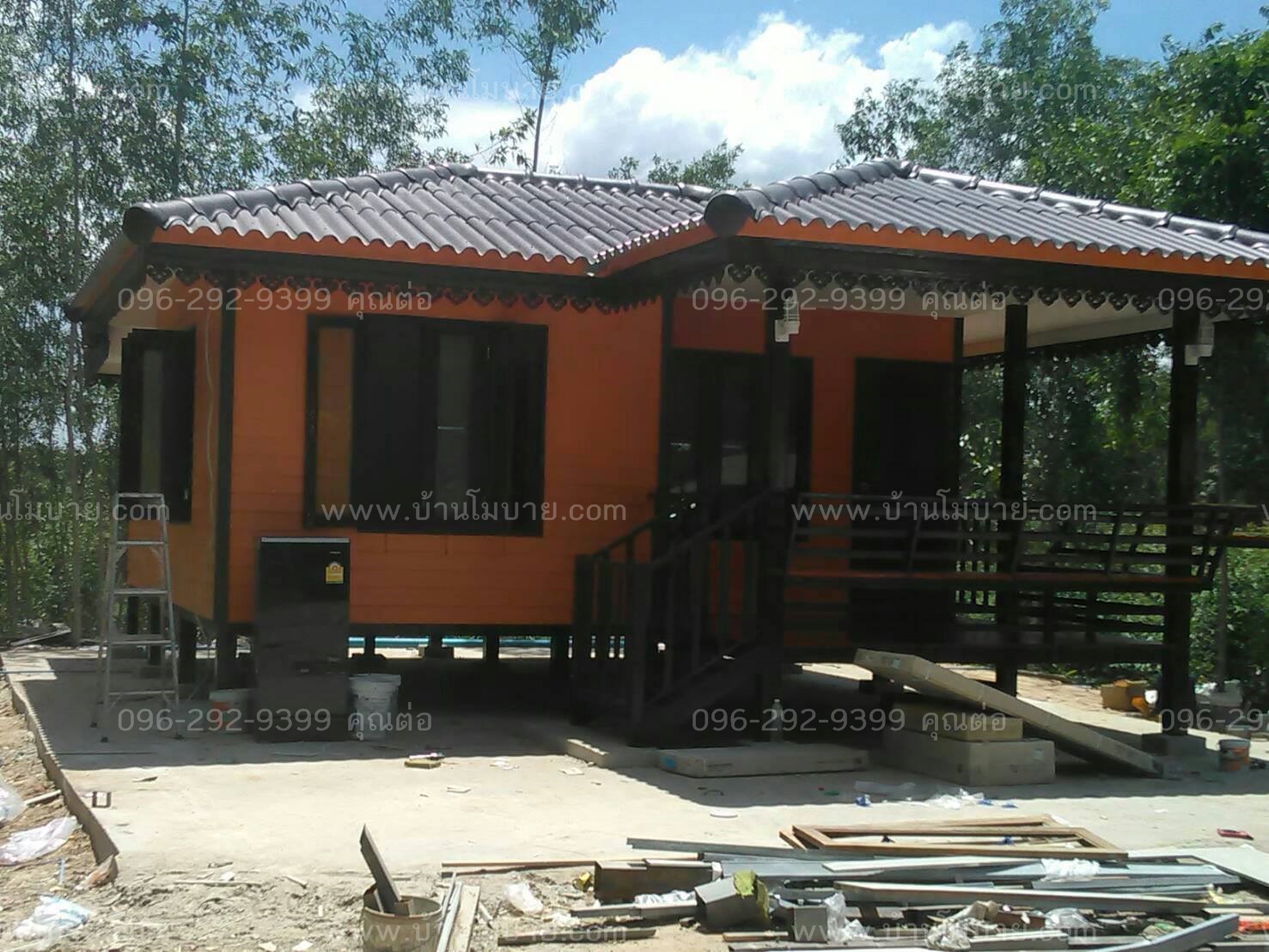 บ้านขนาด 6*6 เมตร + 2*3 เมตร