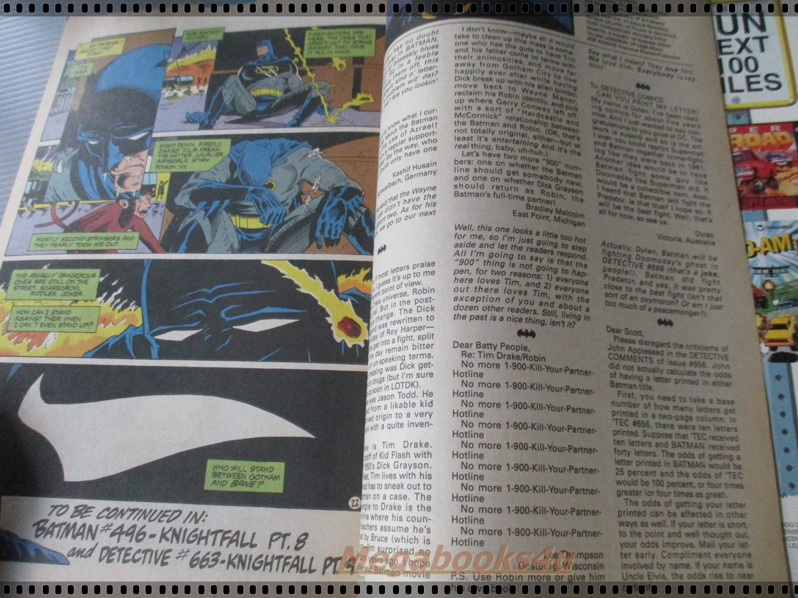 การ์ตูน DC comics การ์ตูนภาษาอังกฤษ แบทแมน BATMAN ฉบับที่ 662 ตอน BURNING QUESTIONS ปี2536