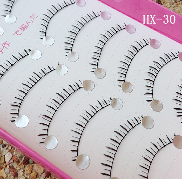 HX-30# ขนตาล่างเเกนด้าย (ราคาส่ง) ขั้นต่ำ 15 เเพ็ค คละเเบบได้