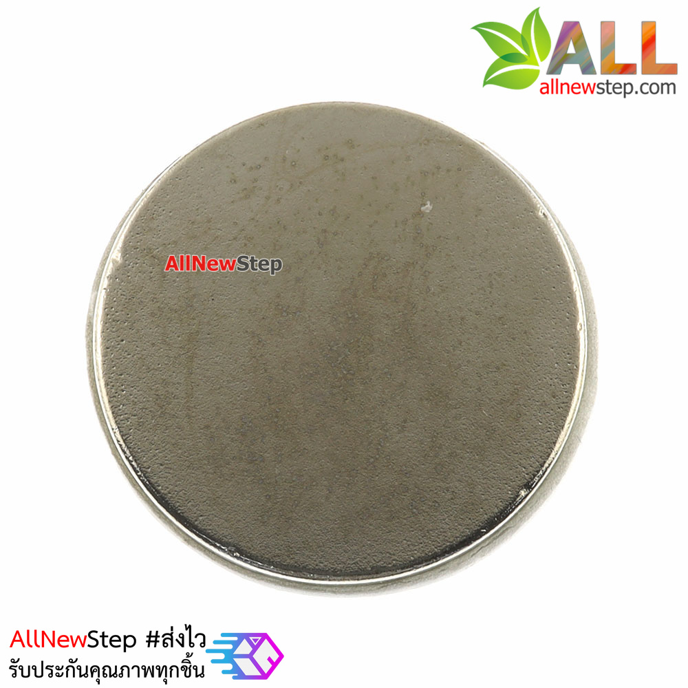 Magnet NdFeB magnet strong magnetic 25x2mm แม่เหล็ก NdFeB ขนาด 25x25mm พร้อมสติกเกอร์