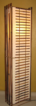 โคมไฟไม่้ไผ่แบบตั้งพื้น Bamboo Floor Lamp