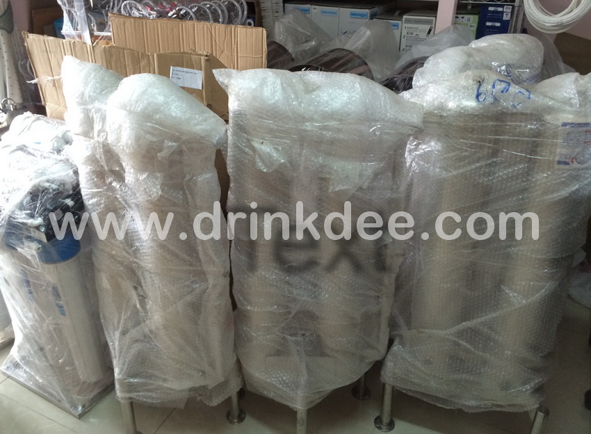 ถังกรองสแตนเลส 2 ท่อคู่