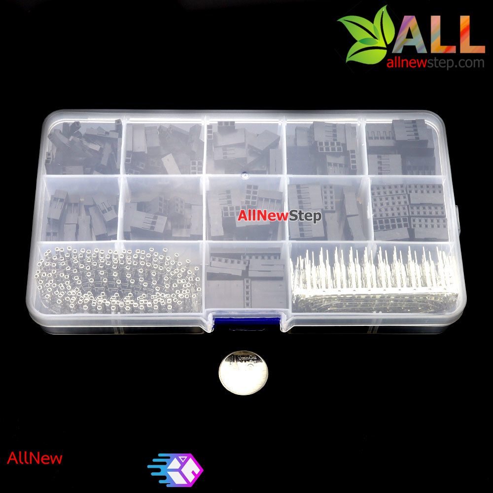 ชุดหัวต่อสายไฟจัมเปอร์ 620pcs 2.54mm DuPont Jumper Connector Housing with Terminal Kit พร้อมกล่อง