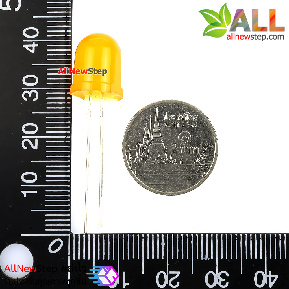 LED 10MM LED สีส้ม จำนวน 2 ดวง