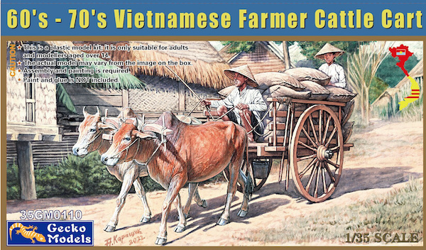 1/35 0’s-70’s Vietnamese Farmer Cattle Cart