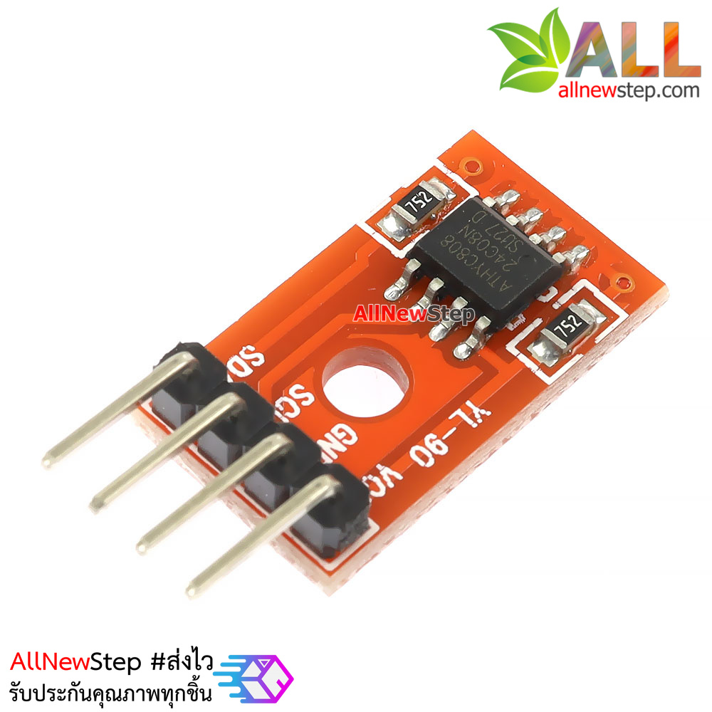 AT24C02 256 Byte I2C Interface EEPROM Memory Module พร้อมสายไฟ