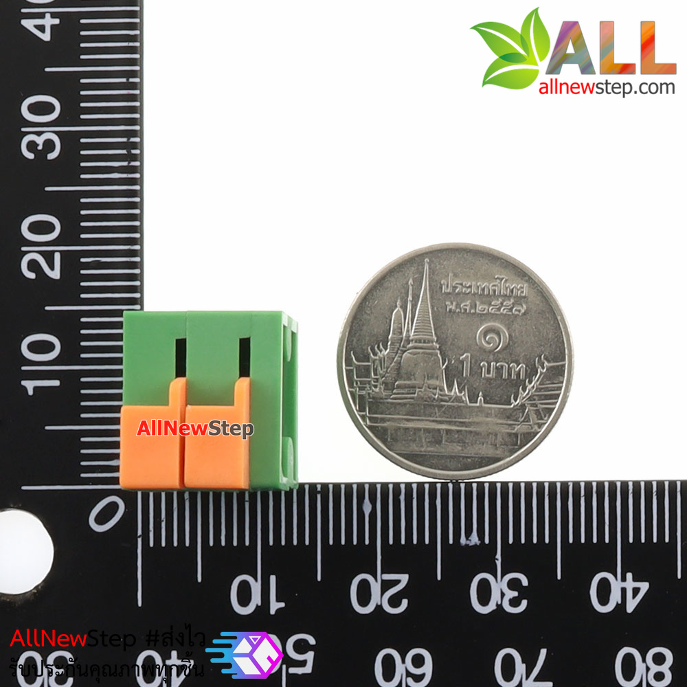 Terminal KF142V KF142R 5.08mm screw-free spring type PCB 2p แบบ 2 ขานอน