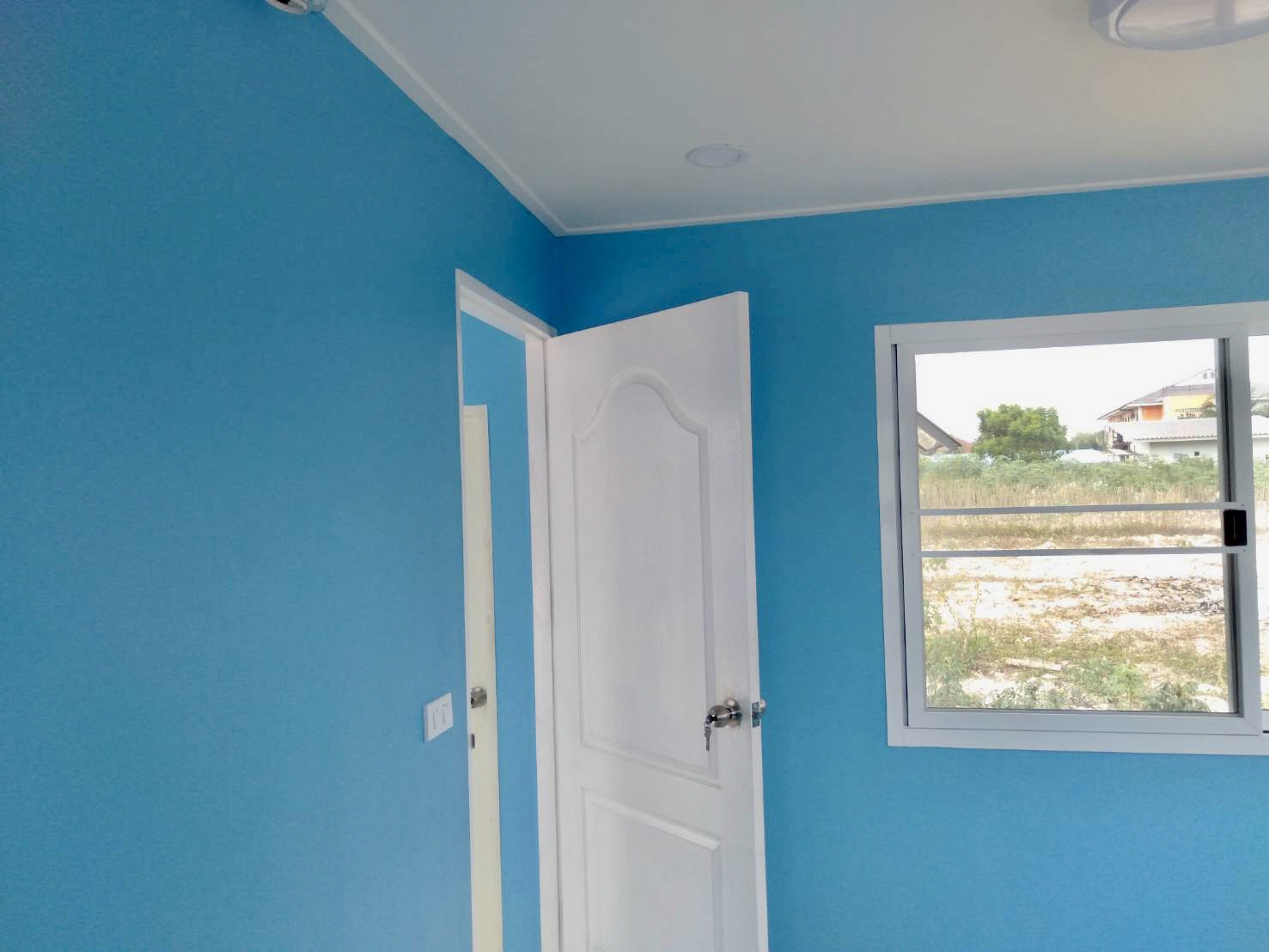 บ้านทรงโมเดิร์น ขนาด 3*5.5 ระเบียงรอบบ้าน