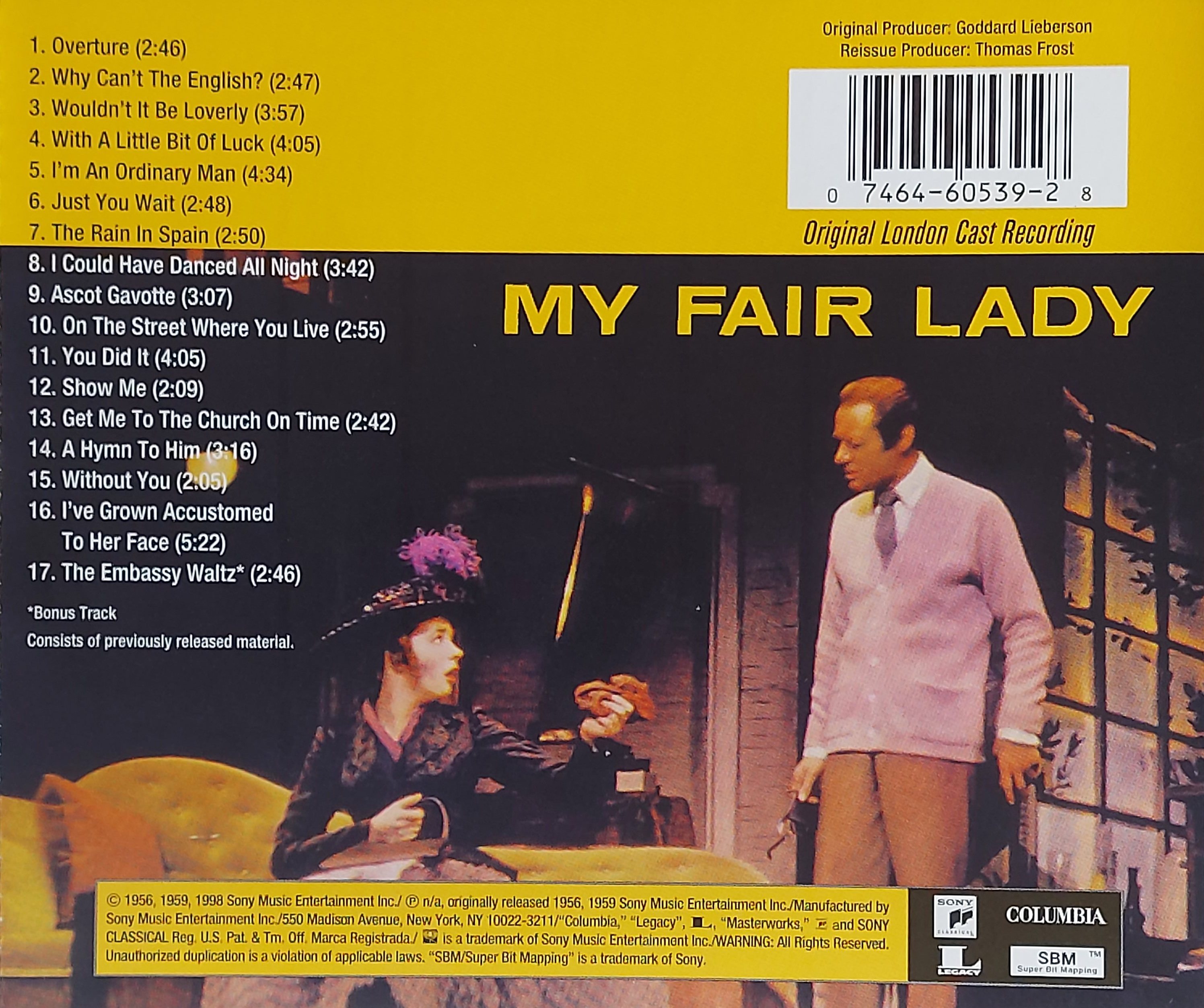 Used CD,Rex Harrison Julie Andrews - My Fair Lady (A)(1998)(USA)