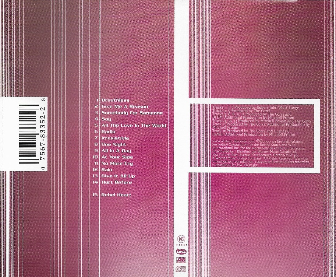 Used CD,The Corrs - In Blue (B)(2000)