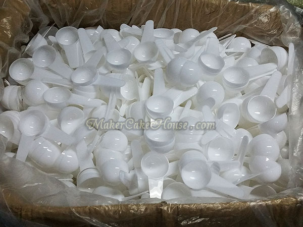 ช้อนสคูปตวงอาหารเสริม เวย์โปรตีน หรือส่วนผสม 25 ml. ( ราคา 10 ชิ้น )