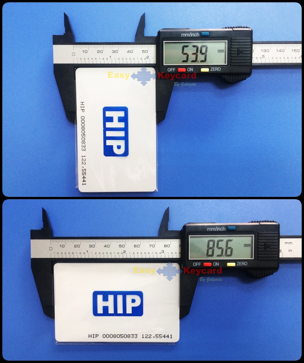 บัตรคีย์การ์ด Proximity 125Khz. (เเบบบาง) ยี่ห้อ HIP