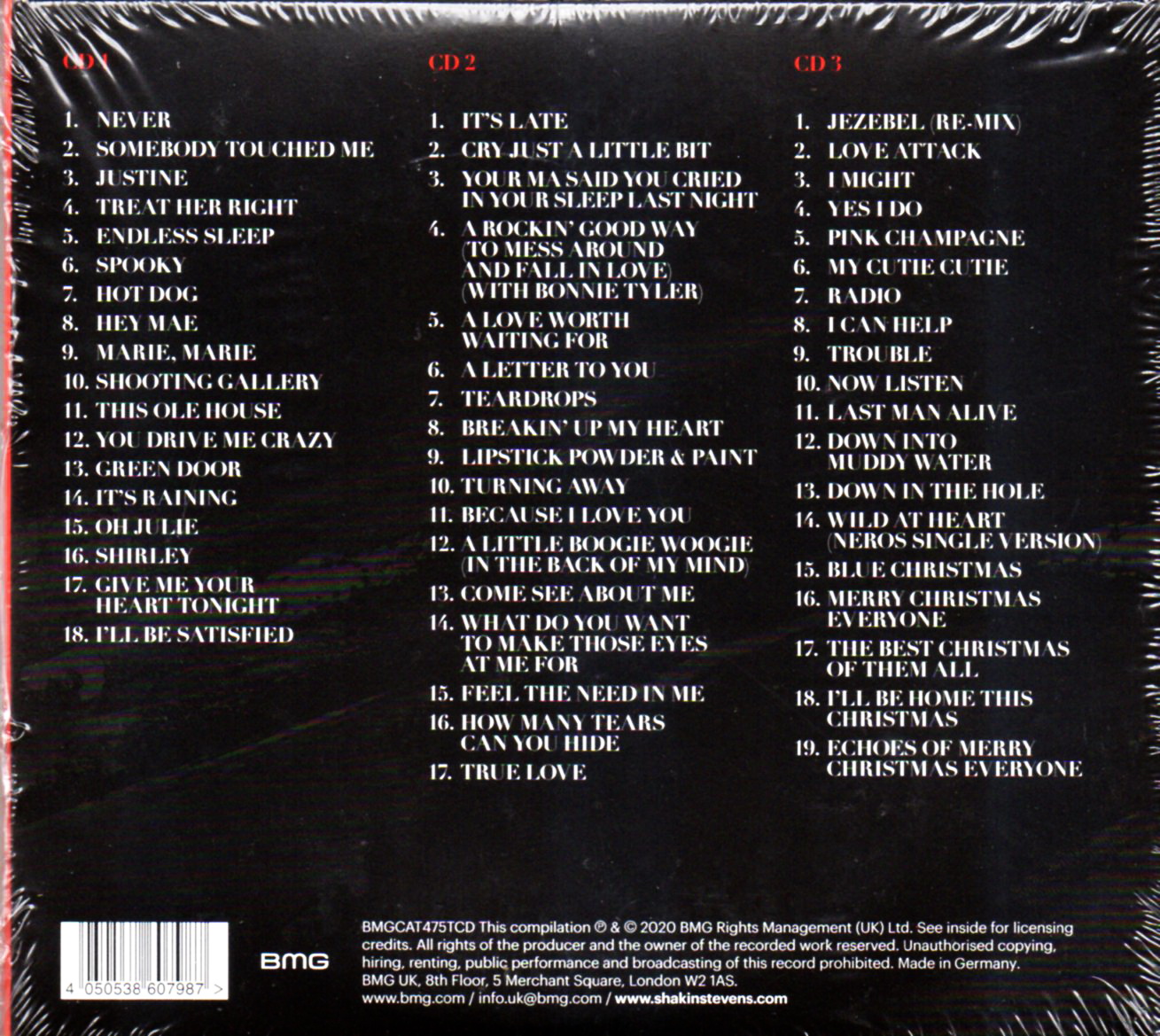 CD,Shakin Stevens - Singled Out - The Definitive Singles Collection (3CD)(2020)(Germany)