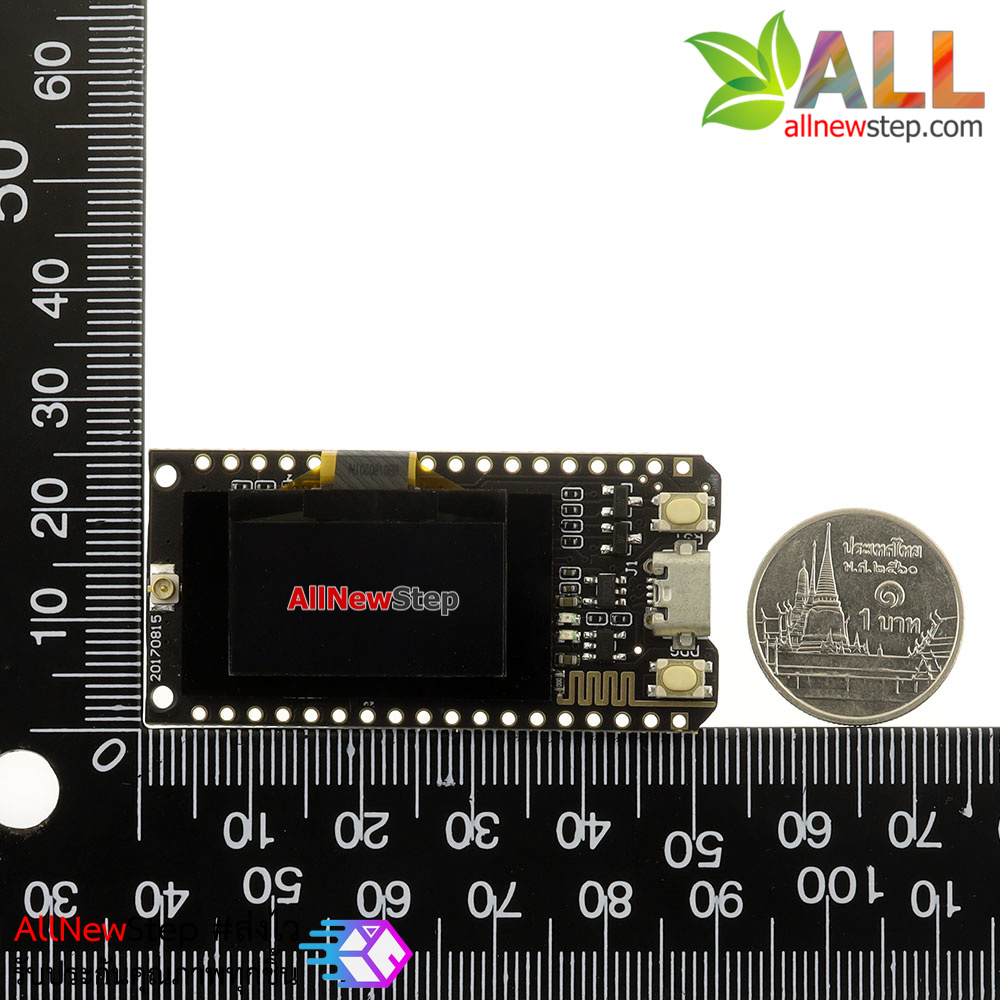LoRa ESP32 433Mhz 0.96 inch screen Bluetooth WIFI module โมดูล LoRa ESP32 และจอ OLED ขนาด 0.96 นิ้ว