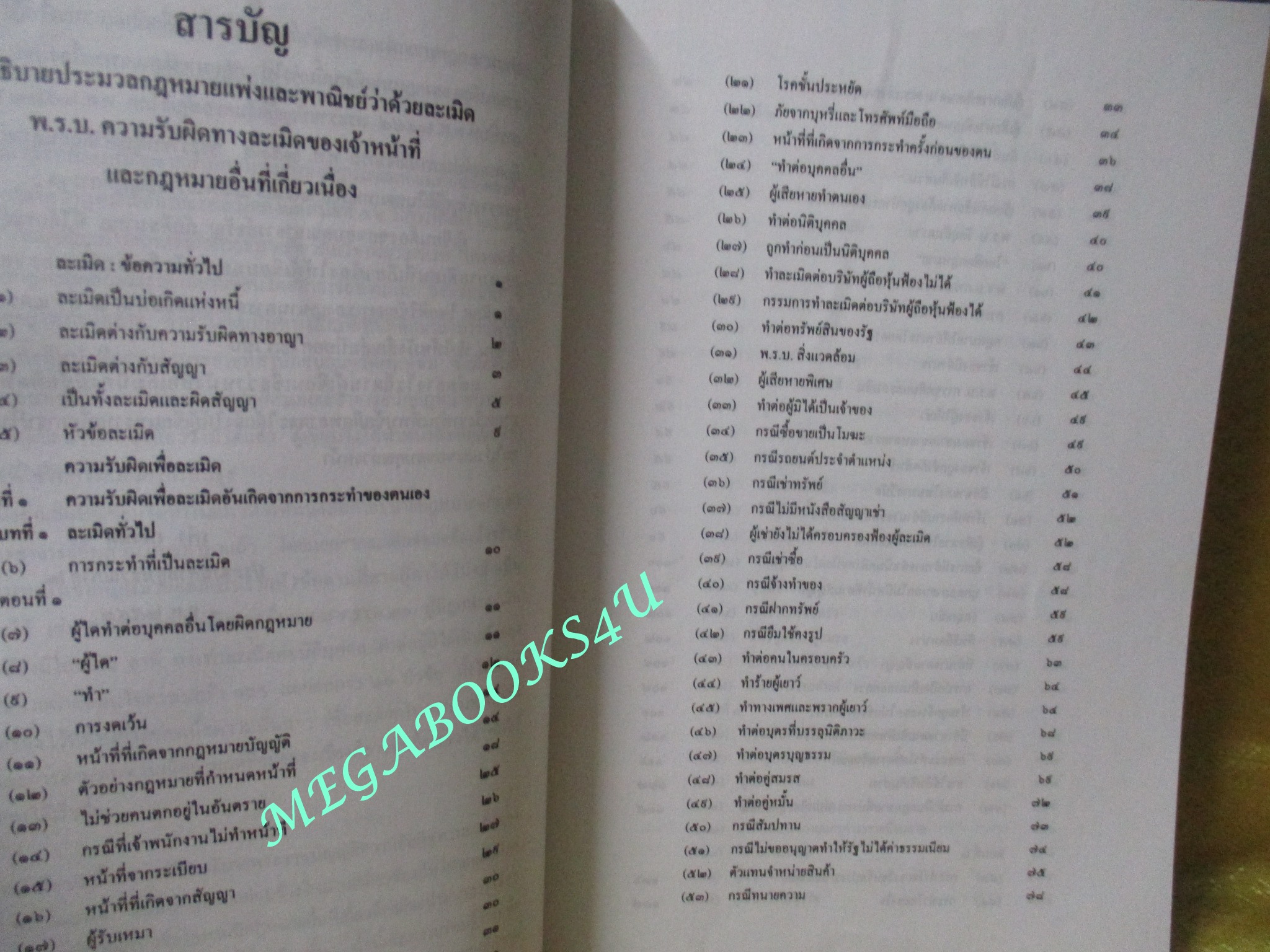 หนังสือ คำอธิบายประมวลกฎหมายแพ่งและพาณิชย์ว่าด้วย ละเมิด โดย เพ็ง เพ็งนิติ