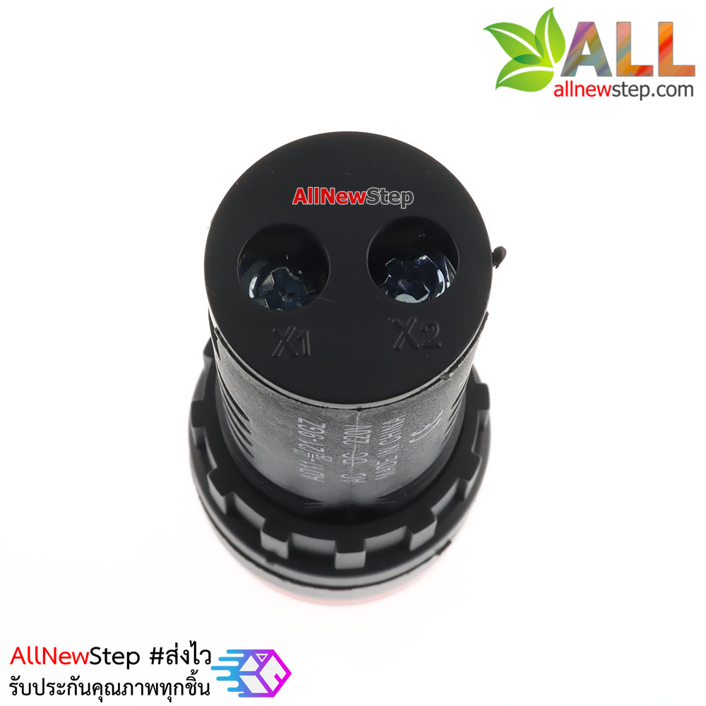 หลอดไฟสัญญาณ LED ขนาด 22 มม 220V Light Indicator Signal Pilot Lamp AC/DC 220V สีขาว