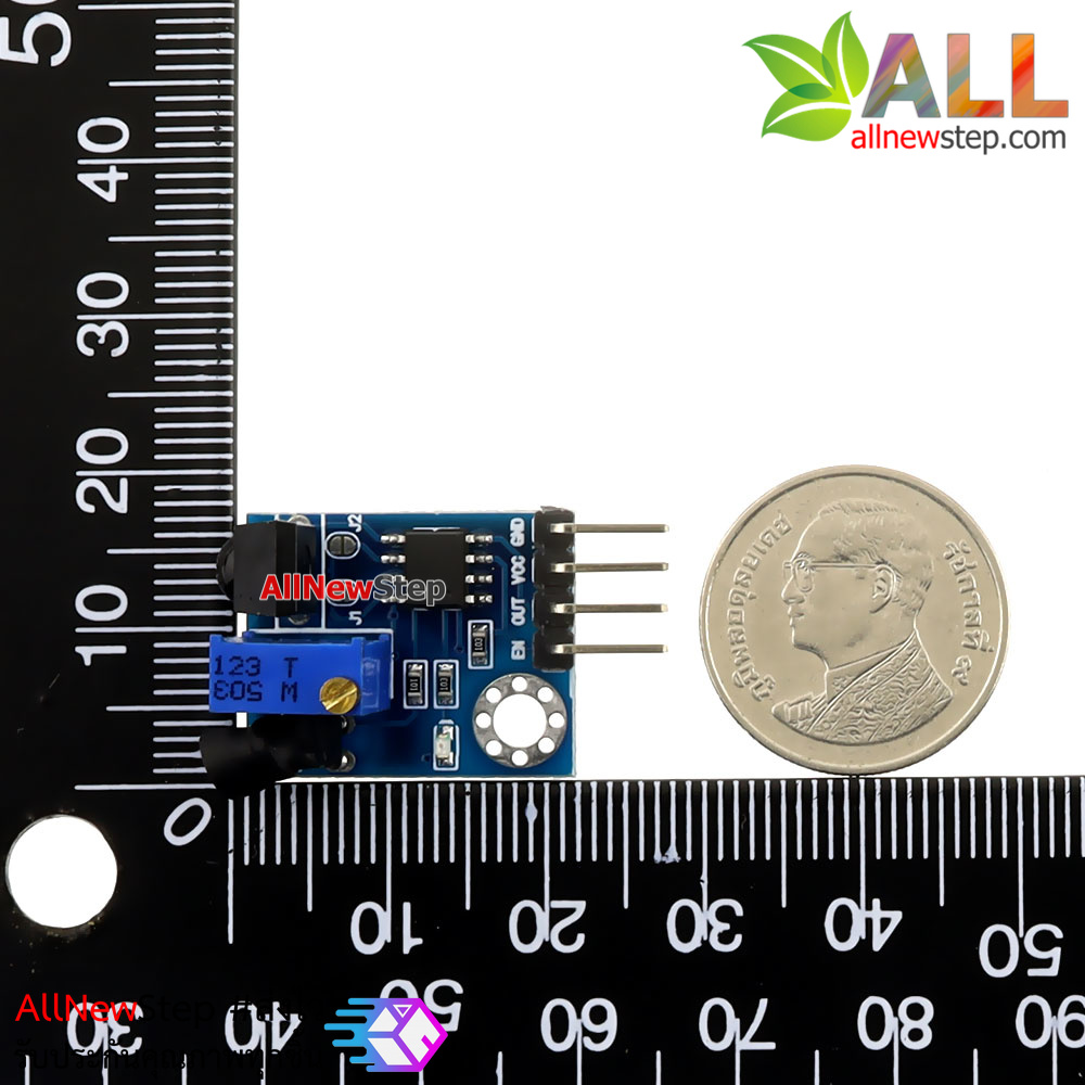 Obstacle Infrared avoidance tracking sensor switch 38KHz 2-100CM adjustable : เซนเซอร์สวิตช์ตรวจจับวัตถุแบบอินฟาเรด ระยะ 2-180CM