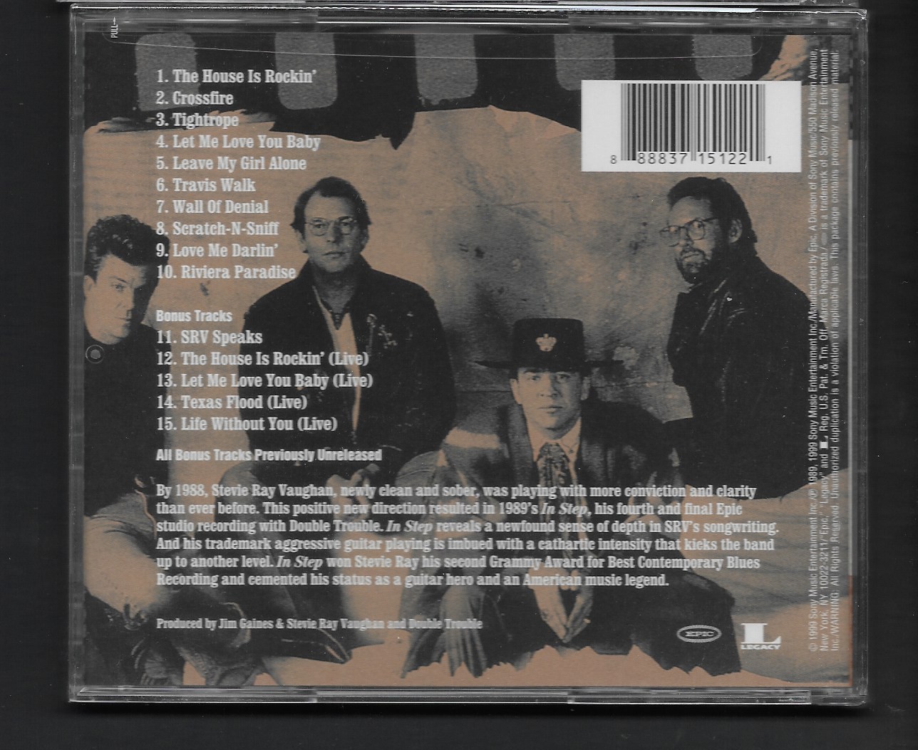 CD,Stevie Ray Vaughan And Double Trouble - In Step (1999)(USA)