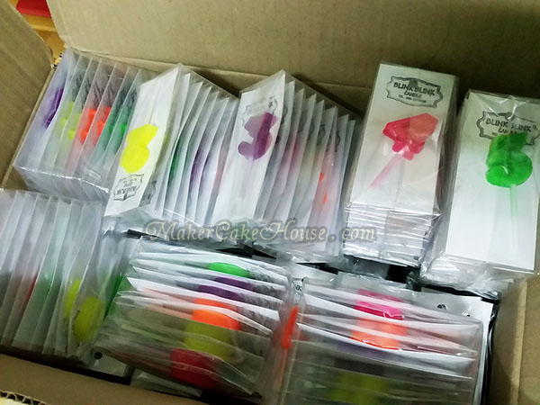 เทียนปักเค้กรูปตัวเลข แบบแยกชิ้น