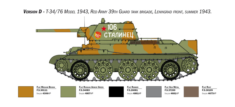 1/35 T-34/76 Model 1943 Early Version Premium Edition