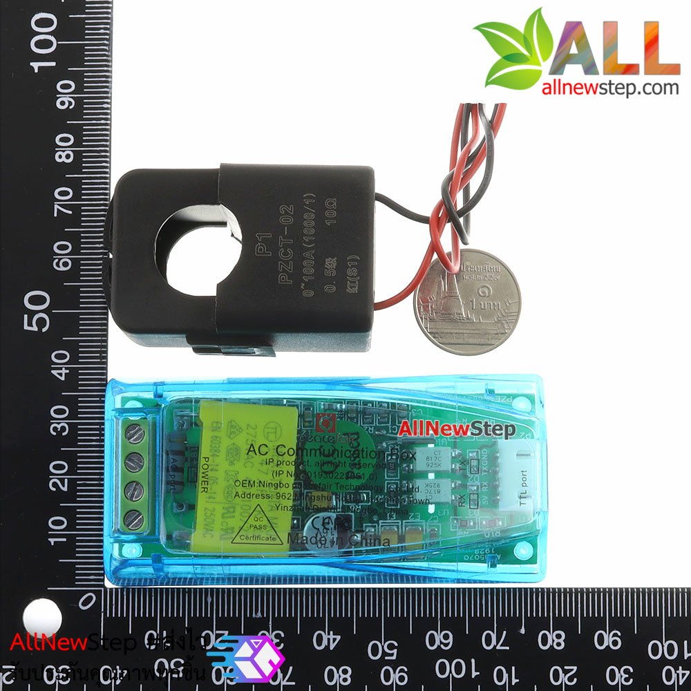 PZEM-004T AC Digital Power Energy Meter Module V3.0 100A โมดูลวัดการใช้พลังงาน