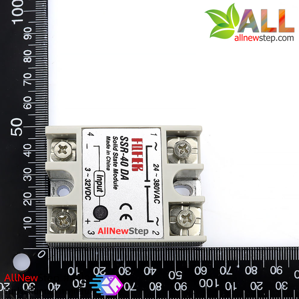 รีเลย์ แบบไร้หน้าสัมผัส SSR relay SSR-40DA ssr 40da SSR-40 24-380VAC 40A