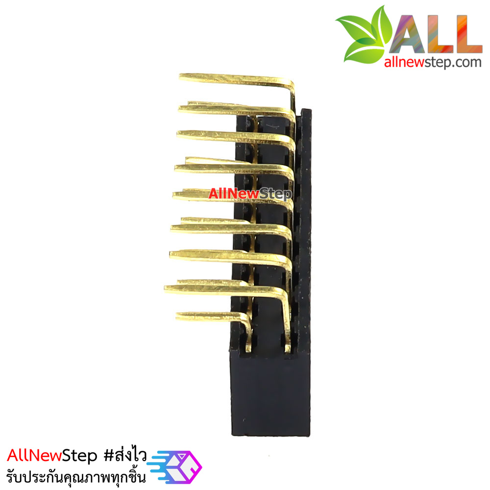 ขาก้างปลาตัวเมียแบบฉาก 2x8 ขา Double Row Hole Jack 2x8 PIN Header 2.54mm