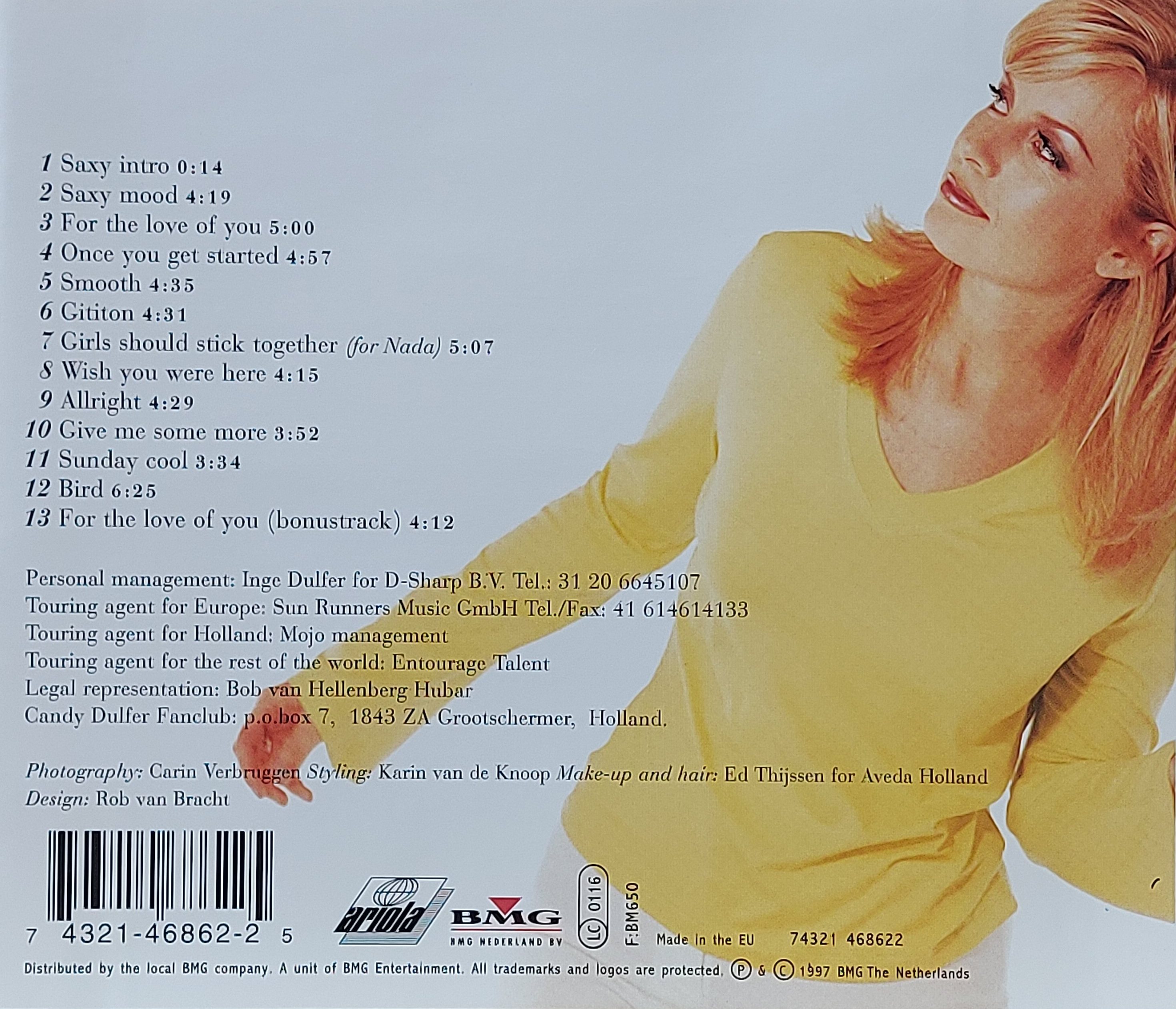 Used CD,Candy Dulfer - For the Love of You (C)(Jazz)(Saxophone)(instrumental)(1997)(EU)