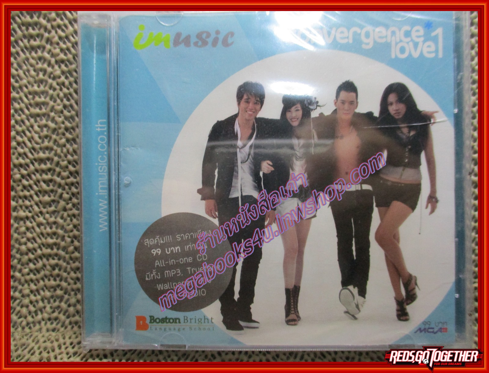 ซีดีเพลงไทยสากล กิ๊ฟซี่ ก้อง รัชวิน อัลบั้ม Convergence Love 1 (มือ1ในซีล ตำหนิกล่องร้าว)