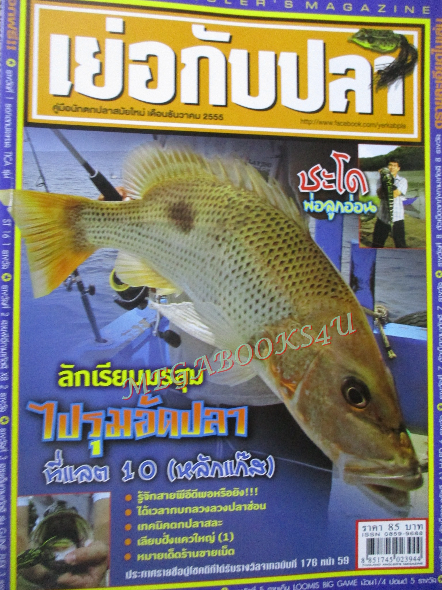 นิตยสาร เย่อกับปลา ฉบับที่178 ปี2555 ปลาชะโดพ่อลูกอ่อน