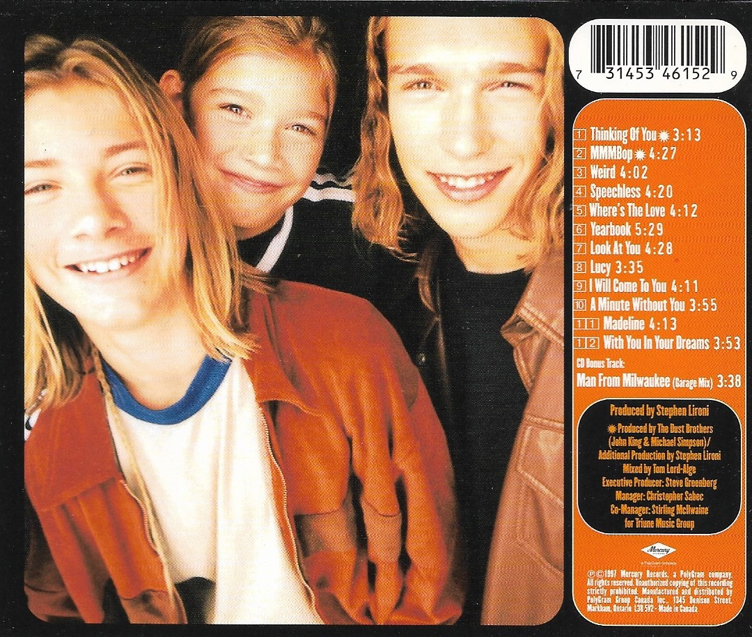 Used CD,Hanson - Middle of Nowhere (A+)(1997)(Canada)
