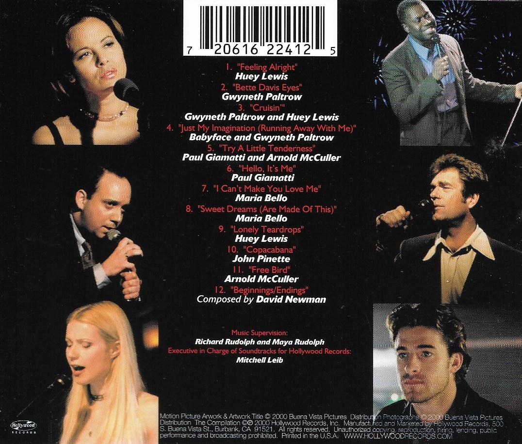 CD,Duets (Original Soundtrack)(Gwyneth Paltrow)(Huey Lewis)(Various Artists)(Soundtrack)(OST.)(2000)(USA)
