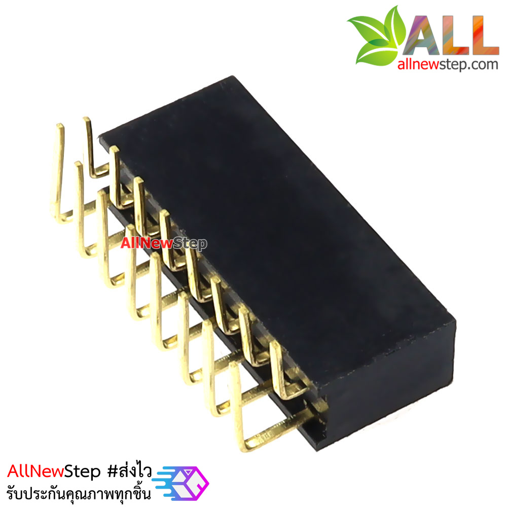 ขาก้างปลาตัวเมียแบบฉาก 2x8 ขา Double Row Hole Jack 2x8 PIN Header 2.54mm