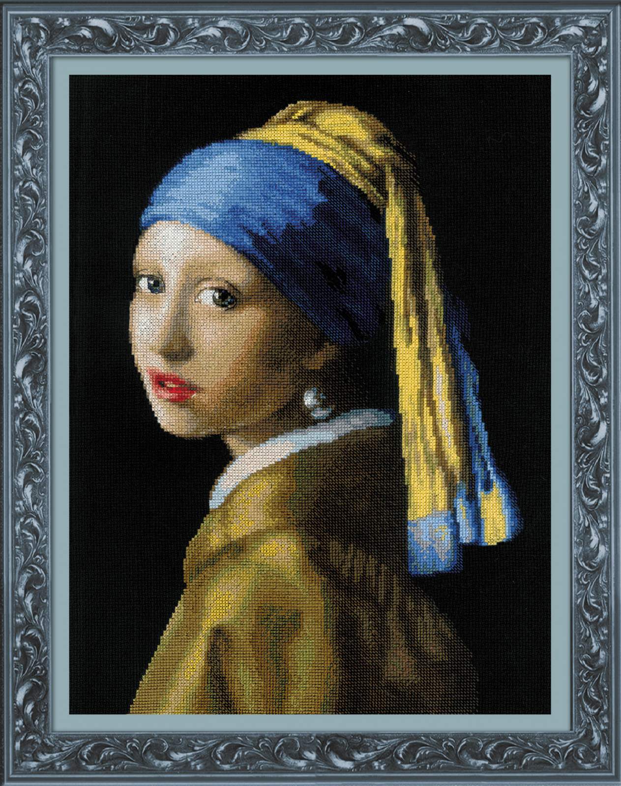 Riolis ชุดปักครอสติช Girl with a pearl earring (Based on the painting by Johannes Vermeer)