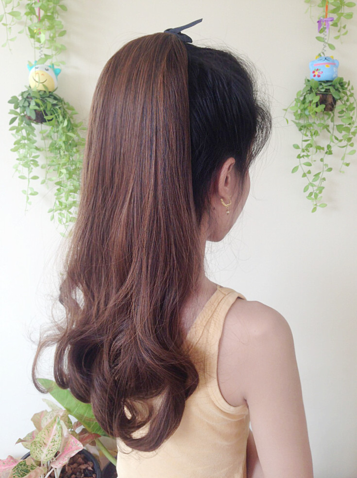 K311 หางม้าลอนคลาย เเบบผูก ทรงผมสวยดูเป็นธรรมชาติคะ