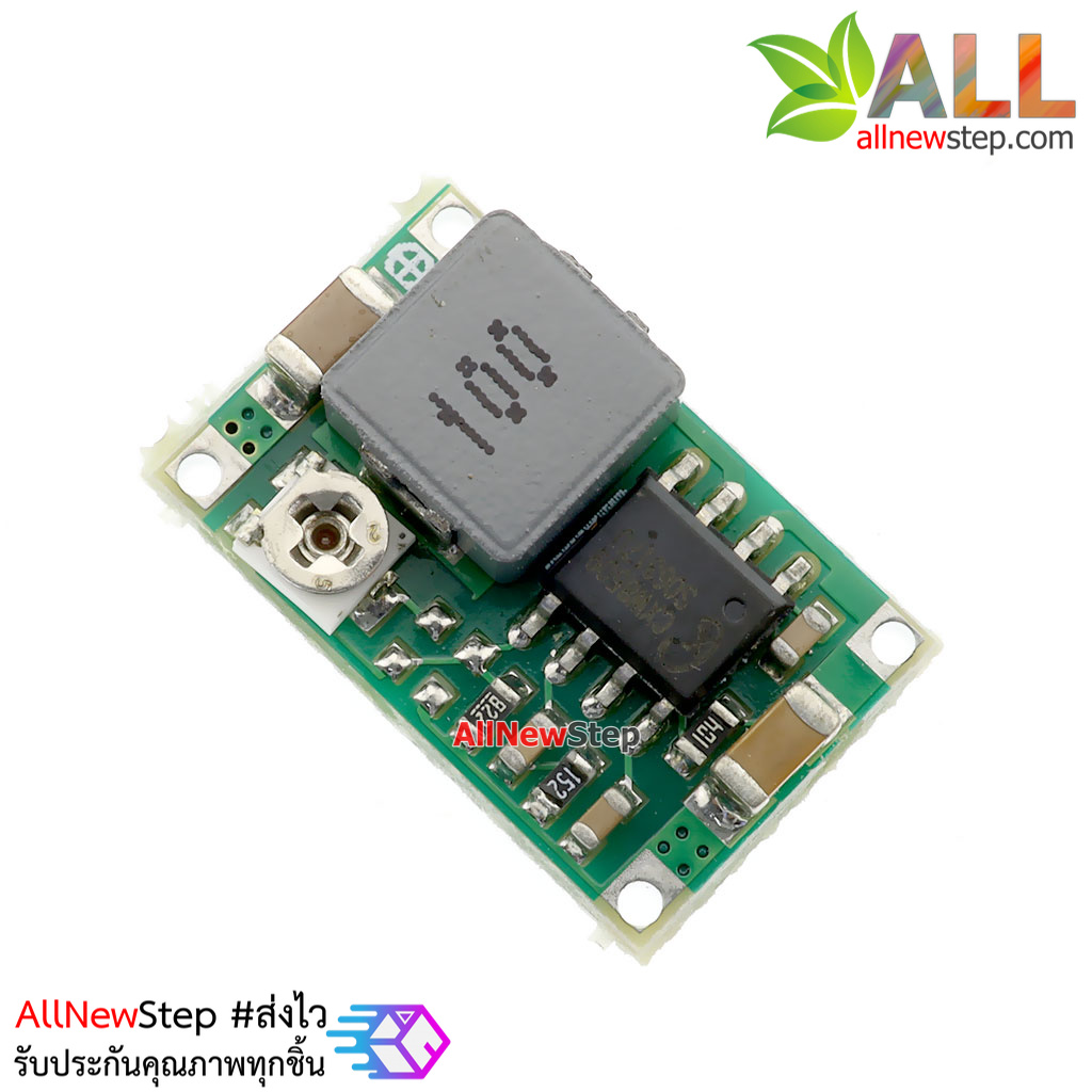 โมดูลเรกูเลต mini360 LM2596 step down แปลงไฟจาก 23-4.75V เป็น 17-1V กระแส 1.8A สูงสุด 3A