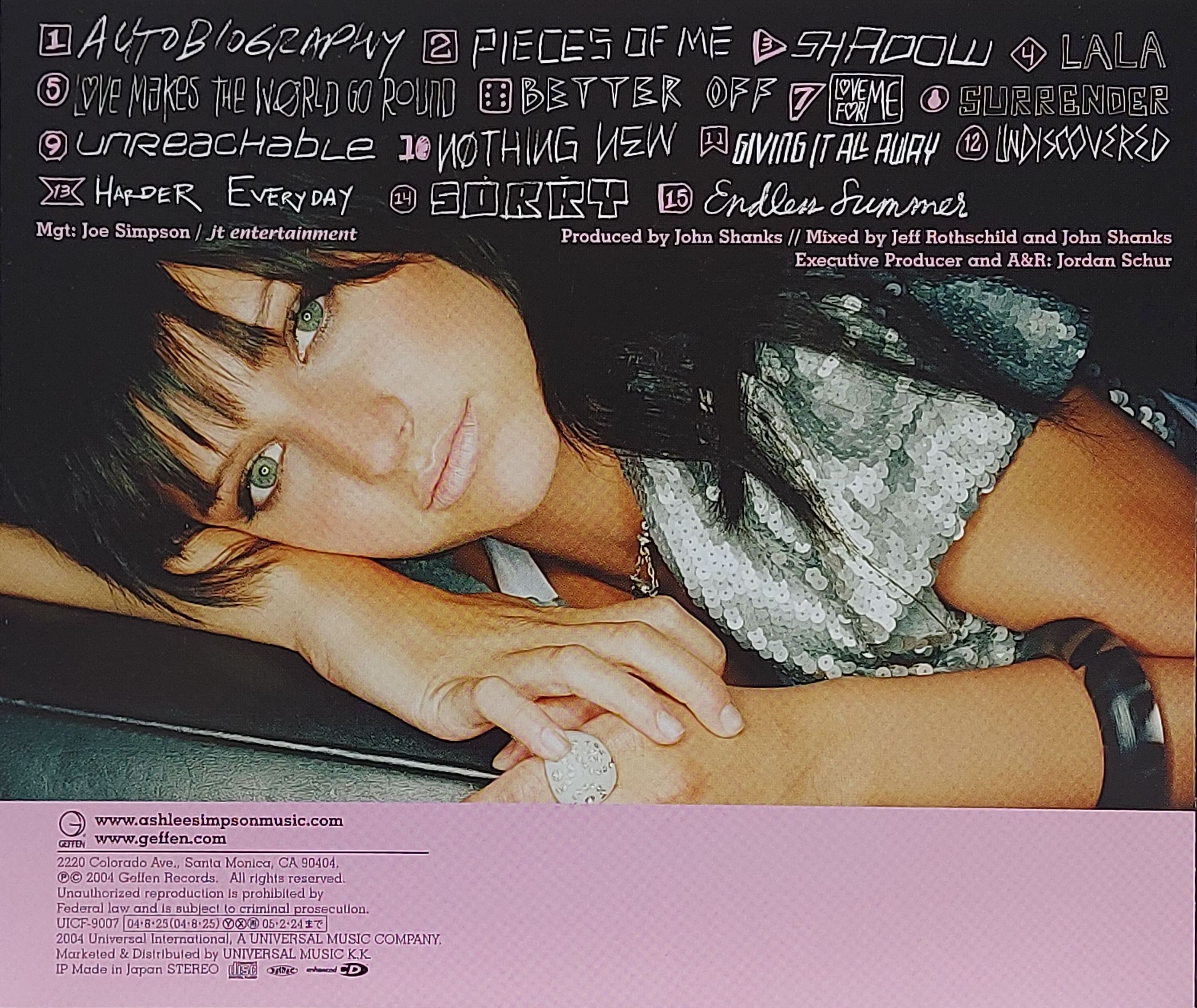 Used CD,Ashlee Simpson - Autobiography (A+)(2004)(Japan)