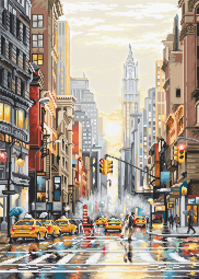 Letistitch ชุดปัก Sunset on 5th Avenue