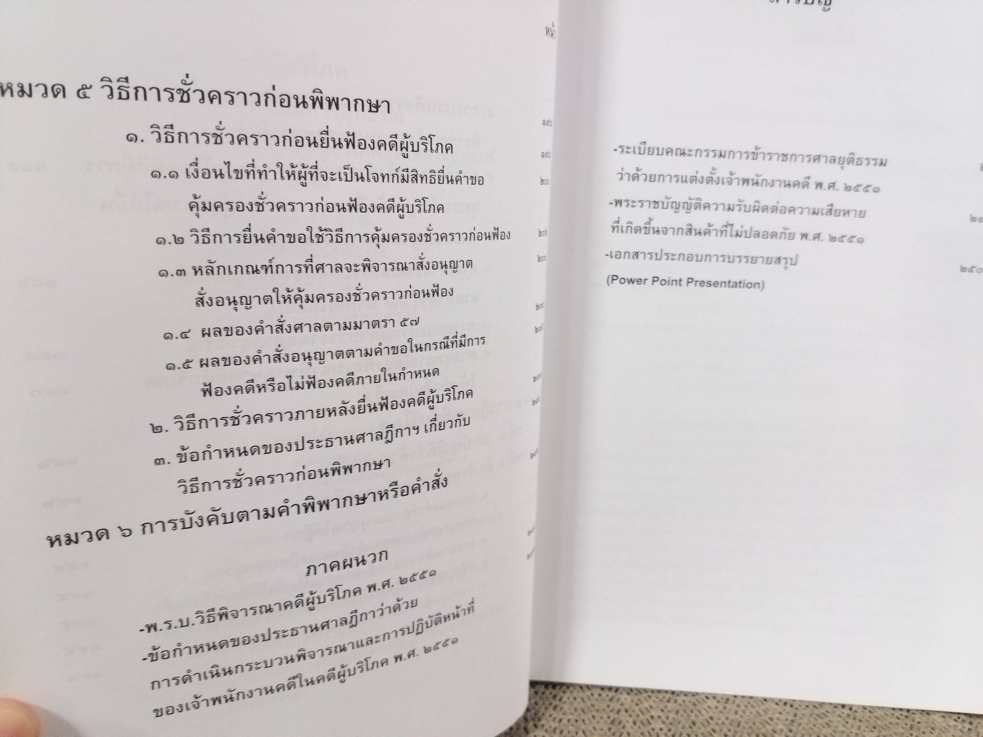 หนังสือ กฎหมายวิธีพิจารณาคดีผู้บริโภค ตามพระราชบัญญัติวิธีพิจารณาคดีผู้บริโภค / ธานิศ เกศวพิทักษ์