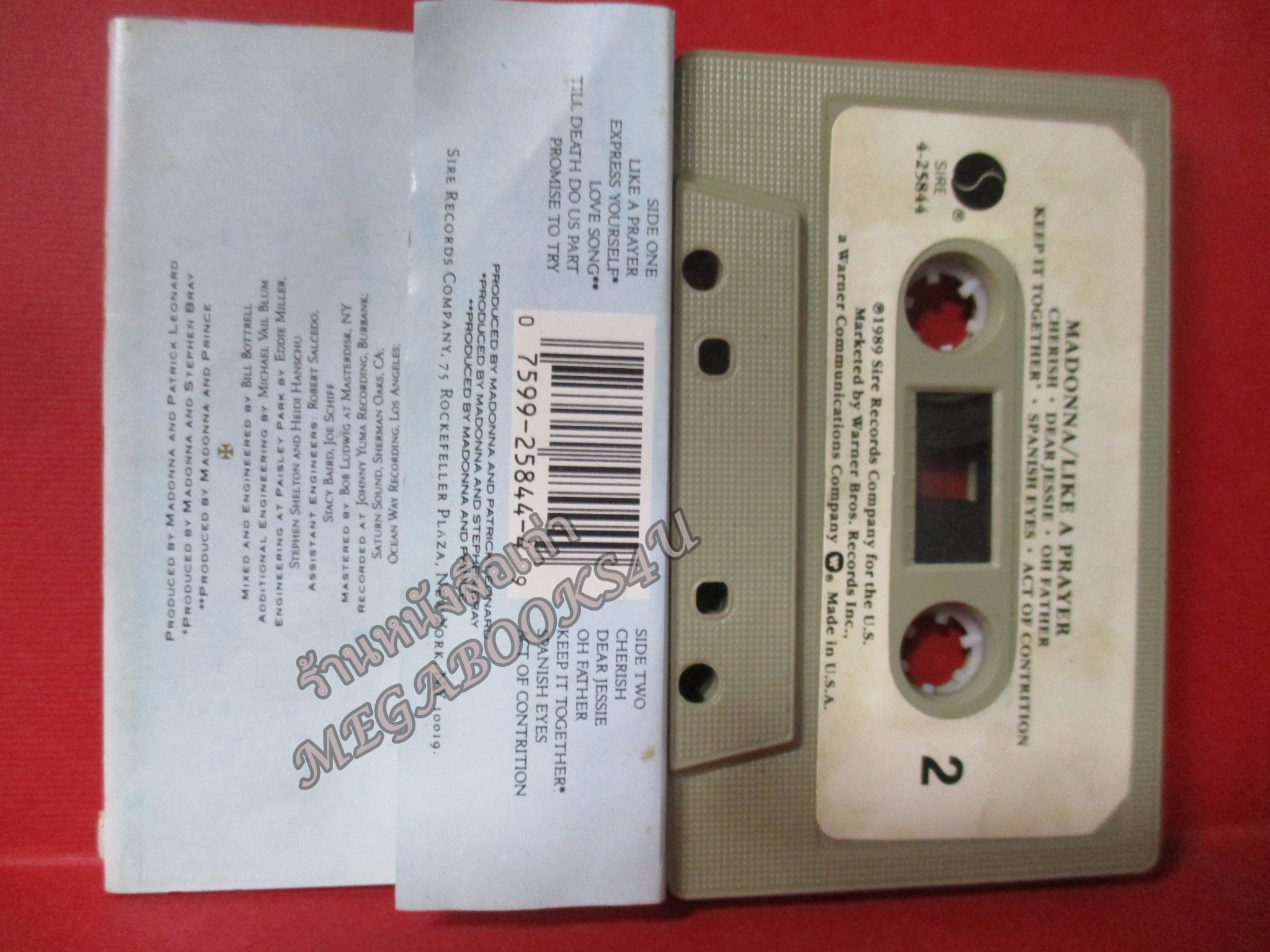 เทปเพลงสากล MADONNA อัลบั้ม LIKE A PRAYER