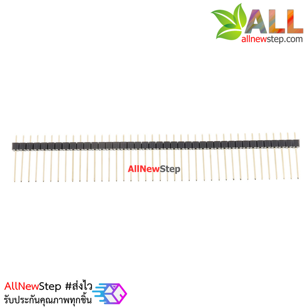 ก้างปลาแบบยาว 2.54mm 1x40pin Single row needle lengthened Single Pin 19MM Male Copper Pin Header