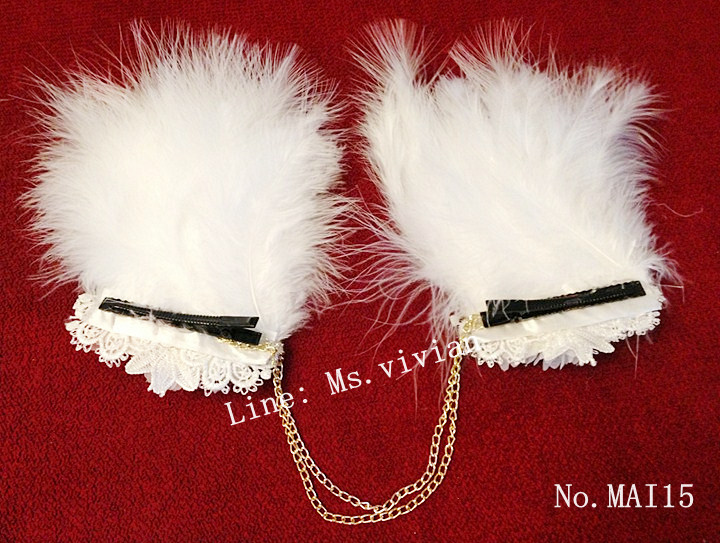 MAI15 มงกุฎขนฟู เเบบคาดหน้าผาก (งาน handmade)**สินค้ามีจำกัดในเเต่ละล๊อต**