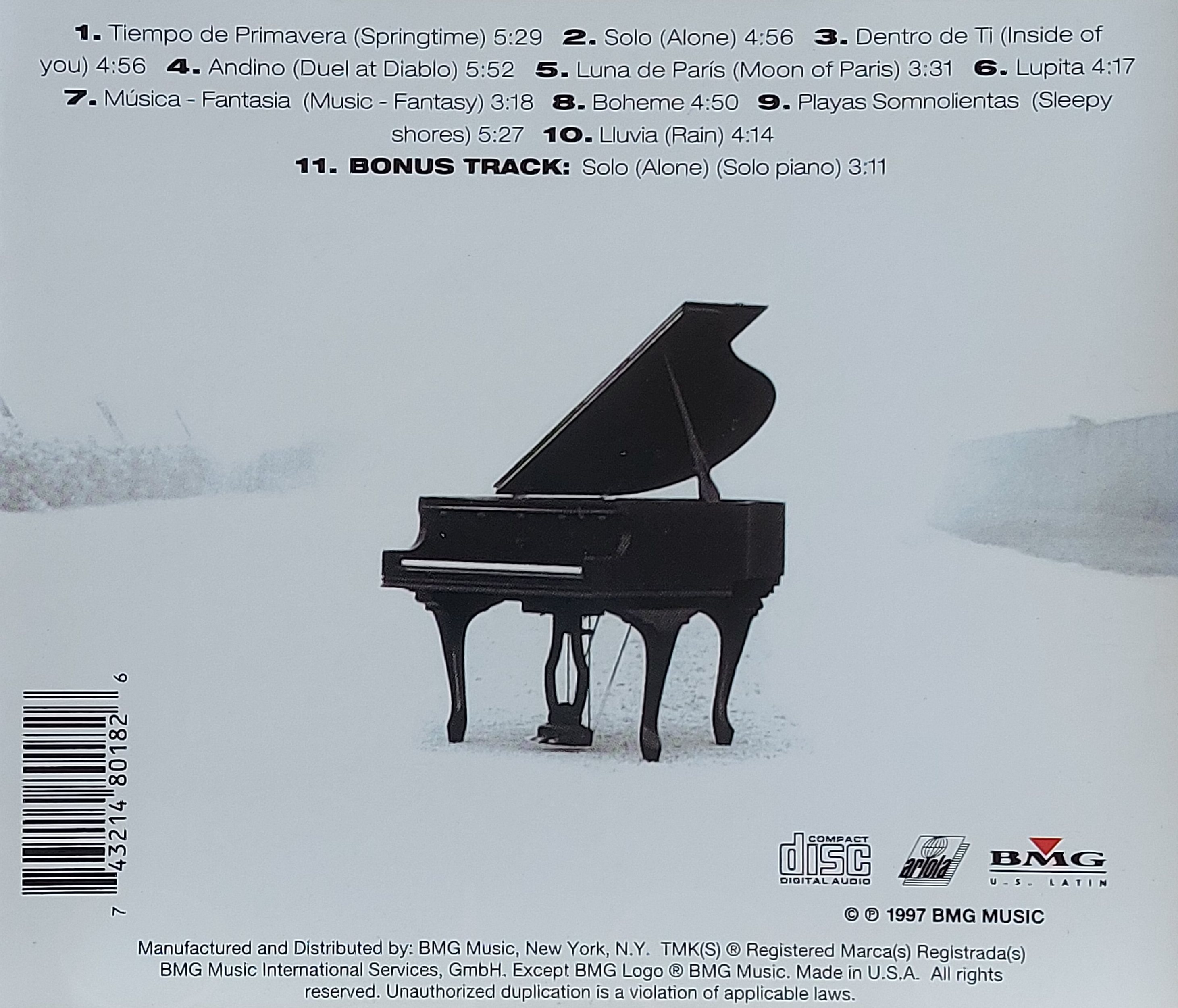 Used CD,Di Blasio - Solo (Raul Di Blasio) (B)(instrumental)(1997)(USA)