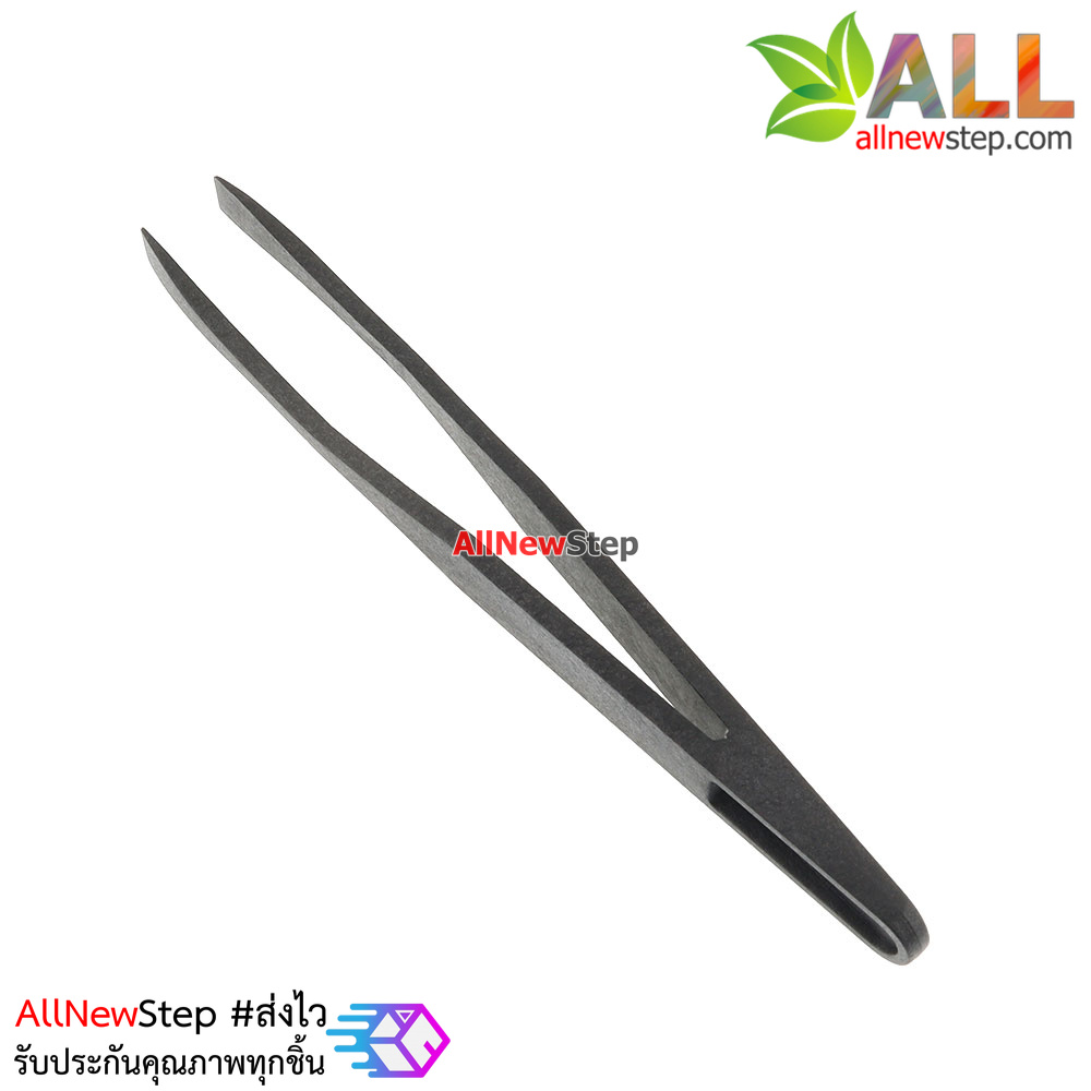 Tweezers Anti-static black carbon fiber Tools ทวิสเซอร์สำหรับจับอุปกรณ์แบบพลาสติก รุ่น 08