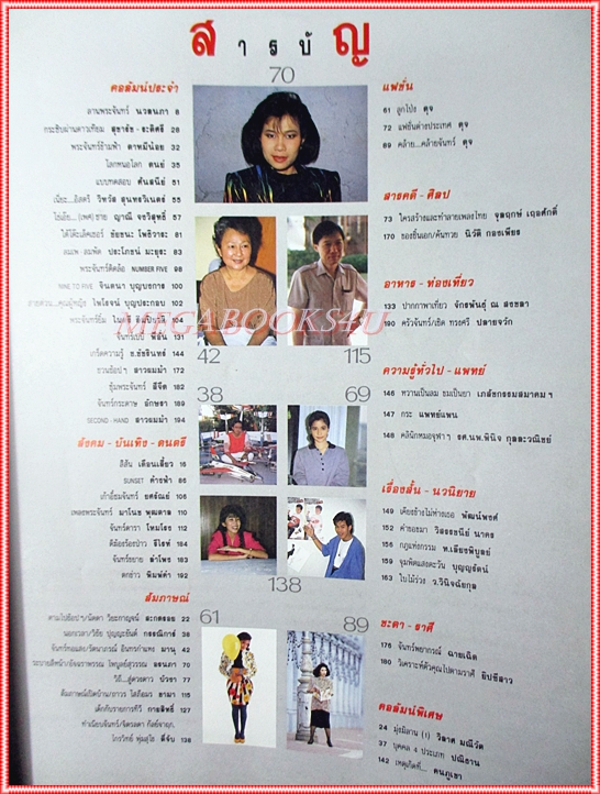 นิตยสารจันทร์ เล่ม11 ปี2531 สภาพดี ปก หทัยทิพย์ รัตนะผล