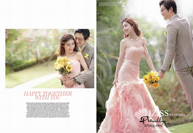 PW320 - **พร้อมส่งชุดผญ.ค่ะ** ชุดคู่ถ่ายพรีเวดดิ้ง (prewedding dress) & ชุดแต่งงานแฟนซี (Fancy wedding dress)ชายหญิง "ธีมชุดเจ้าสาวสีส้มโอรส-เทา"