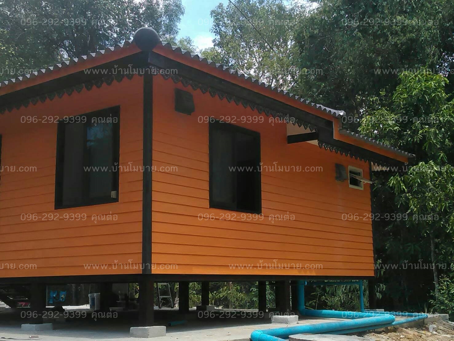 บ้านขนาด 6*6 เมตร + 2*3 เมตร